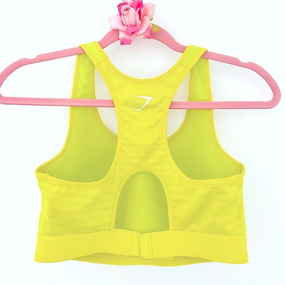 Gymshark Other - 💕GYMSHARK Yellow Padded Sports Bra SZ M
